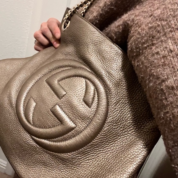 Gucci Brown Leather Shoulder Bag - Picture 4 of 4